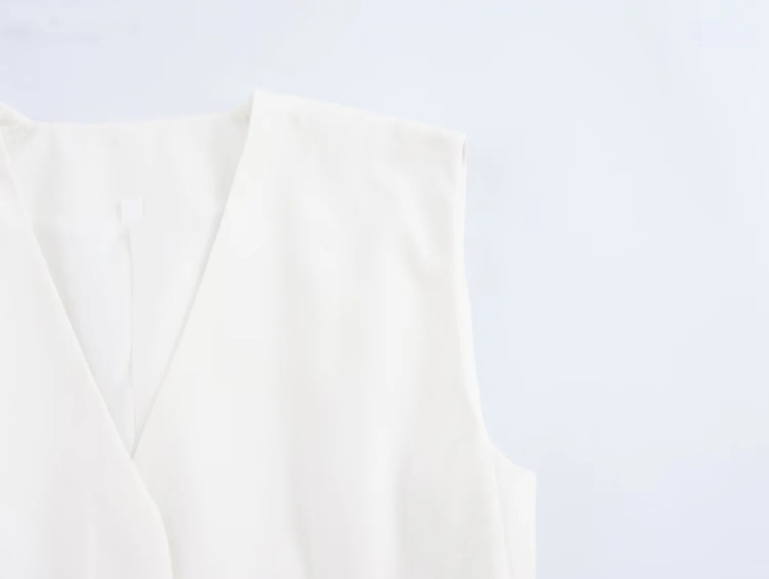 Women's Casual Black Sleeveless Split Design Vest Pants Set with Belt for Autumn Commuting