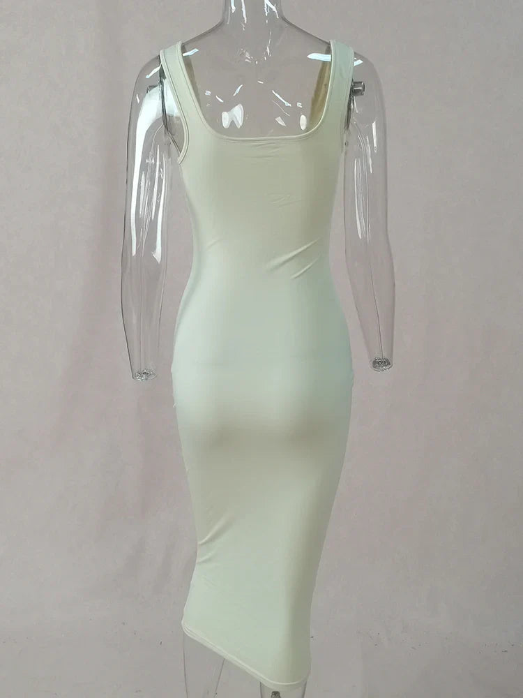 Sleeveless Wrap Dress Full Length For Women Elegant Casual