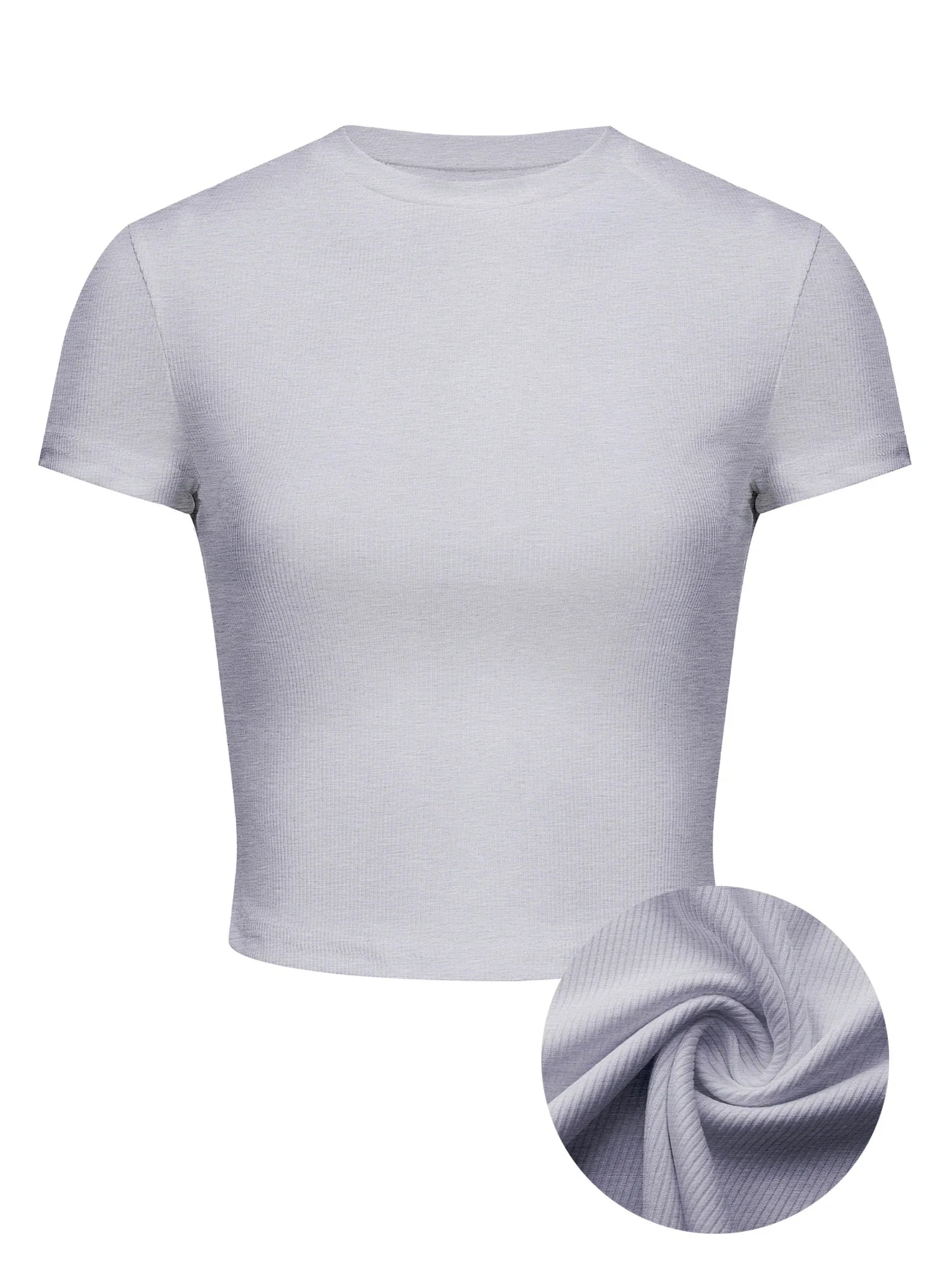 Casual White Short Sleeve T-Shirt for Women Slim Fit Summer Top