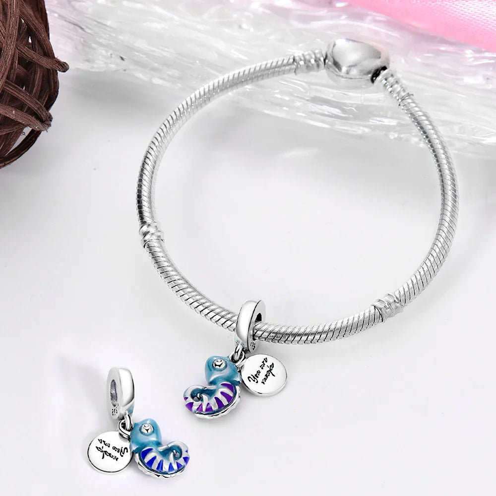 925 Sterling Silver Luminous Firefly Bulb Star Charms Pendants for DIY Bracelet Jewelry