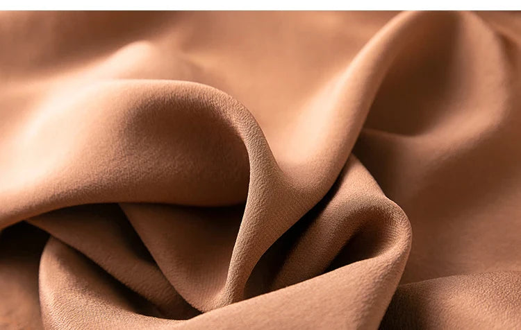 Mulberry Silk 19 Momme Midi Dress With V Neck And Slit