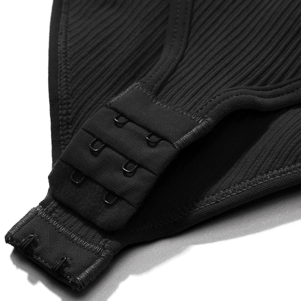 Bodycon Long Sleeve Jumpsuit for Women Zipper Romper Playsuit Fashion Streetwear Autumn Winter Slim Fit Bodysuit