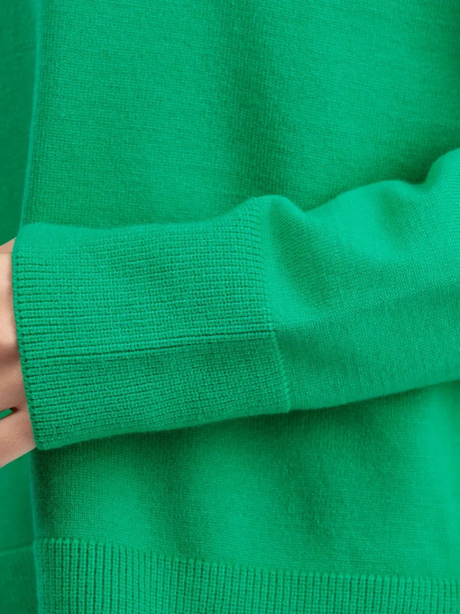 Casual Women's Sweater Pullover Knit Two-Piece Set with Loose Pants for Autumn and Winter