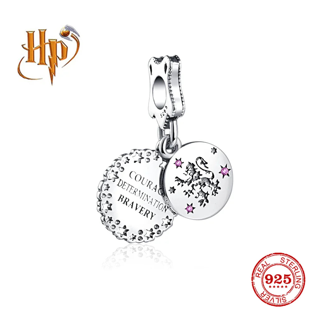925 Sterling Silver Hat Flower Fairy Charm Bead for DIY Jewelry Bracelets and Pendants