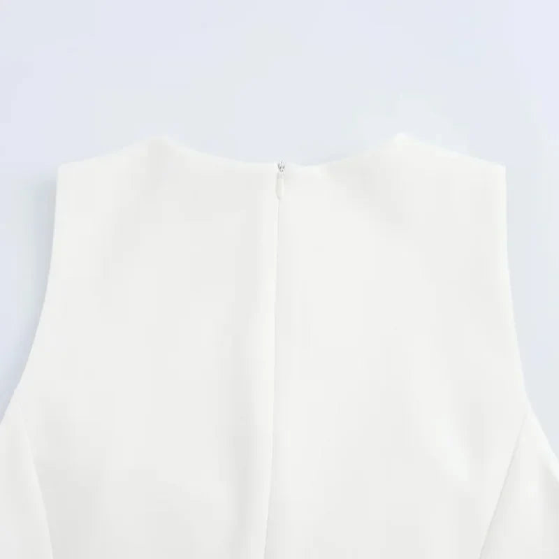 Y2K Bow Mini Dress Sleeveless Party Ready Summer Look