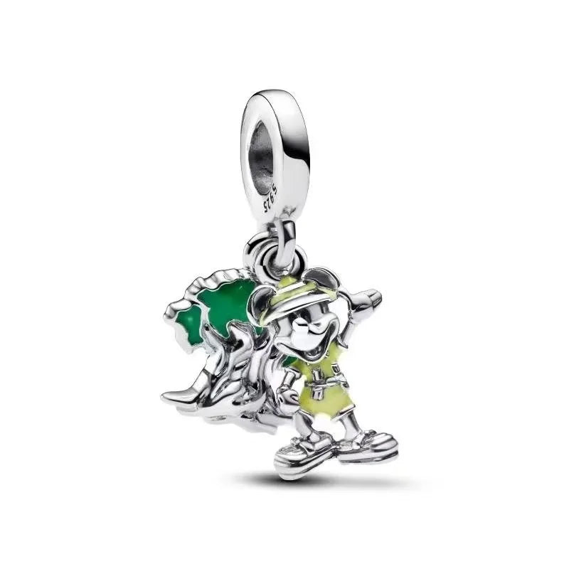 925 Sterling Silver Disney Pendant Beads for DIY Bracelets Perfect Women's Fashion Gift