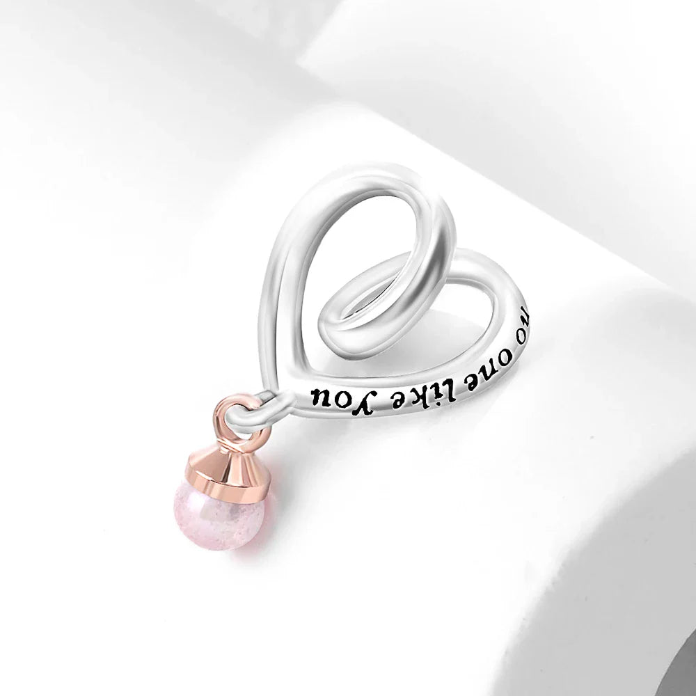 Pink Flower Caterpillar DIY 925 Sterling Silver Bead for Bracelet Bangle Jewelry Accessories
