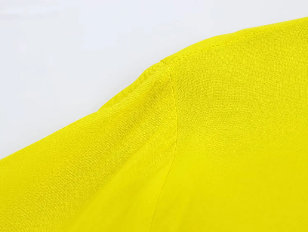 Women Bow Tie Loose Fit Shirt with Lapel Collar Long Sleeve Single-Breasted Solid Color Casual Patchwork Top Spring Summer Chic Blouse