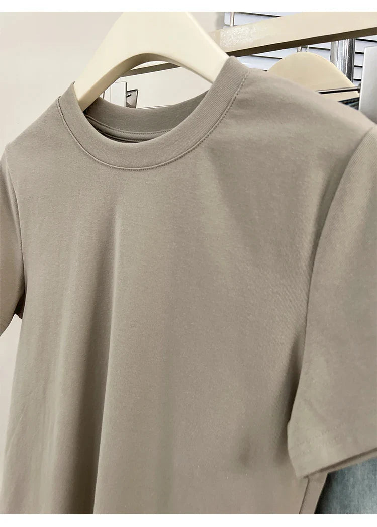 Oversized Cotton T-Shirt for Women, Short Sleeve Spring Tee with Trendy Print, Casual Y2K Style Top