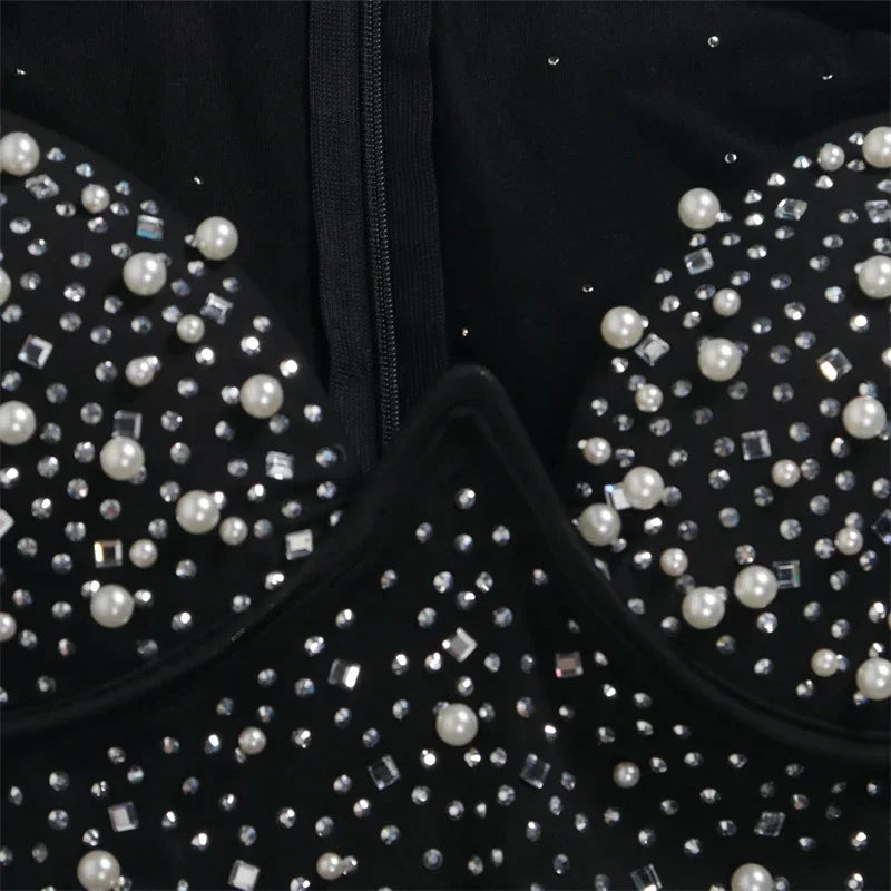 Sequin Rhinestone Bodycon Dress For Party Night Club