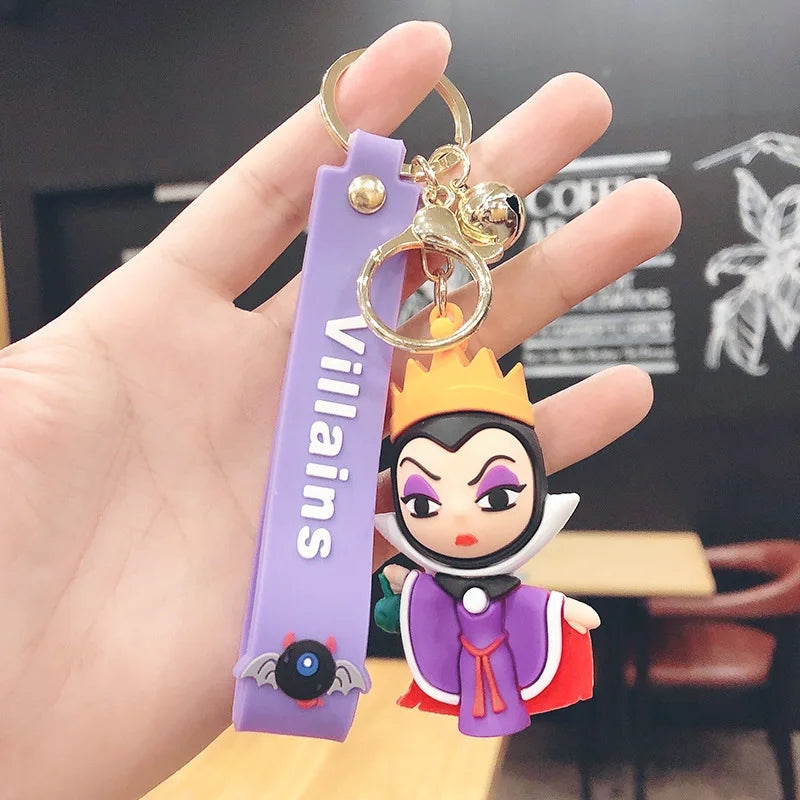 Villain Keychain Maleficent Evil Queen Cruella Bag Pendant