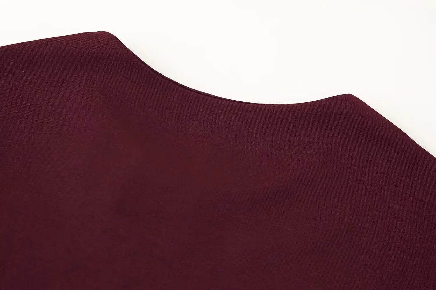 Casual Chic Red Women Elastic Two-Piece Set Long Sleeve Slim O Neck Top with High Waist Wide Leg Pants Stylish Spring Summer Outfit