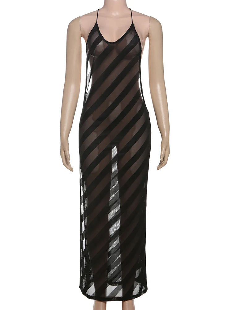 Sexy Backless Maxi Dress For Women Evening Gown Silhouette