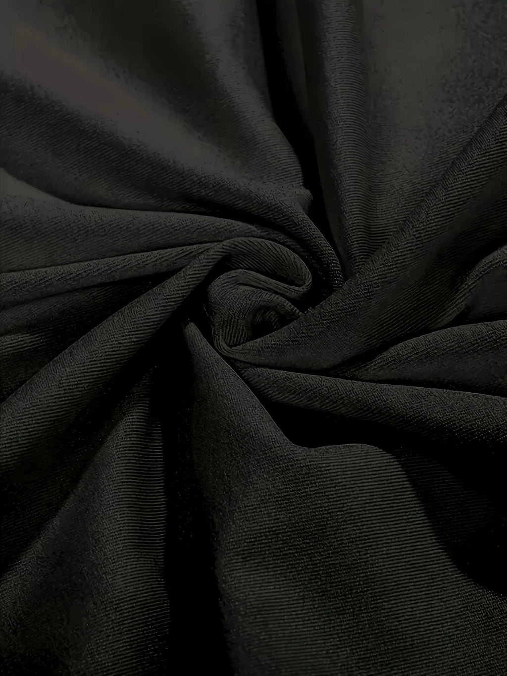 Plus Size Women's Fitness Outfit Set with Abstract Figure Print T-Shirt and Stretchy Comfy Pants