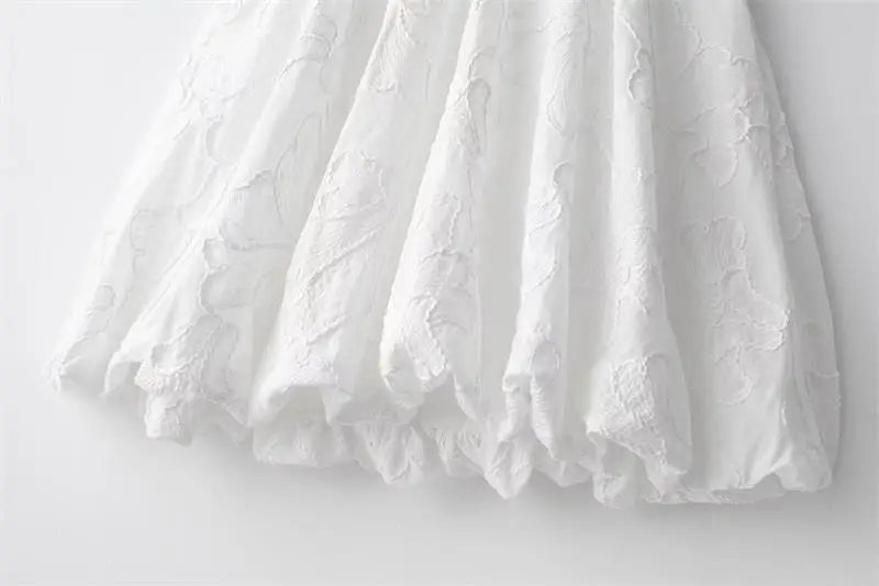 Summer Embroidered Dress V Neck Slim Mini Chic Classic