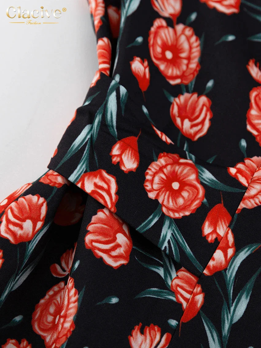 Office Midi Dress With Doll Collar Long Sleeves Elegant