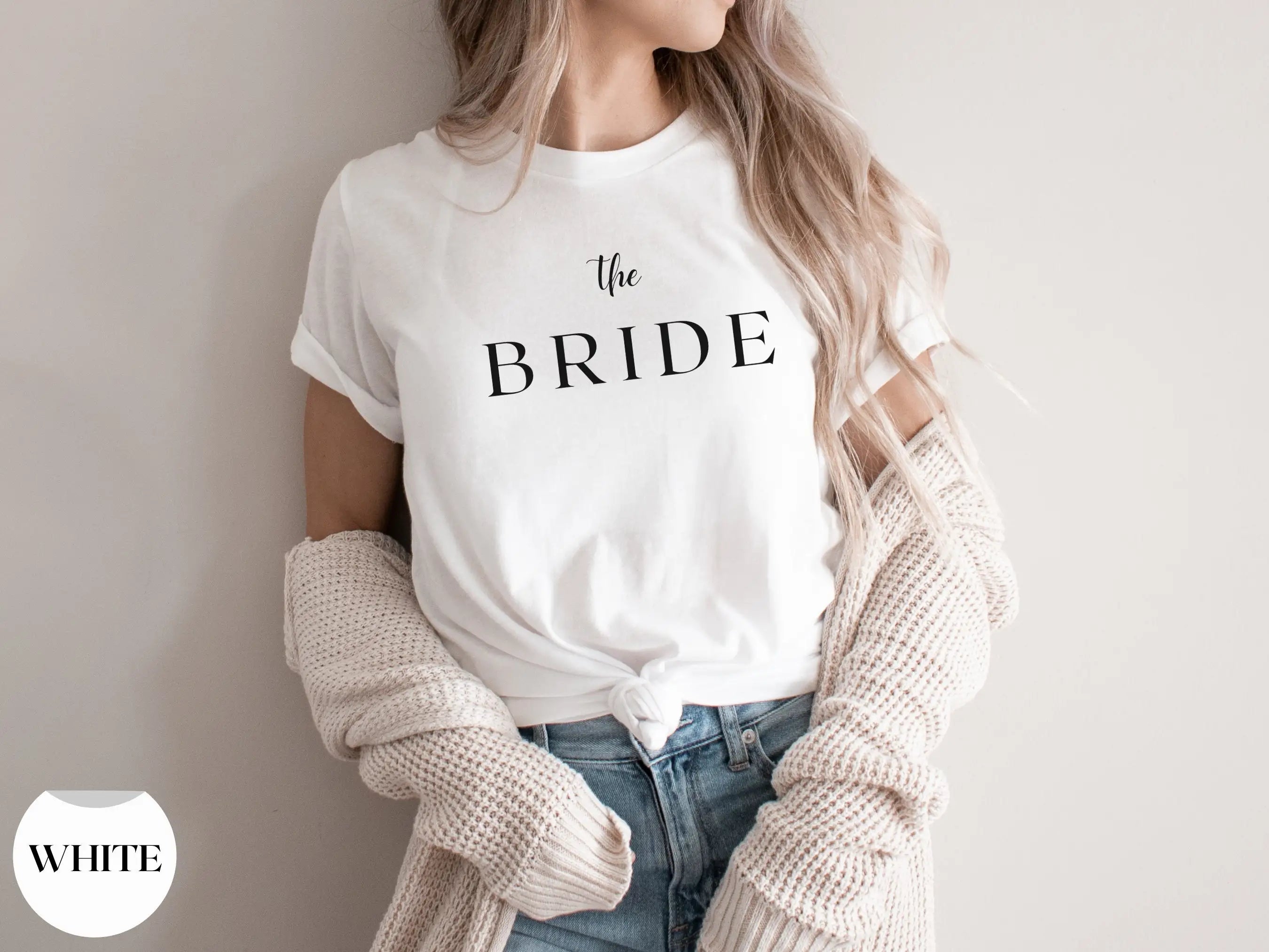 Future Team Bride Bachelorette Party T-Shirt with Flower Graphic for Bridesmaids Women