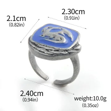 Dark Souls Adjustable Gemstone Ring Chrysanthemum Design for Cosplay Jewelry Accessories
