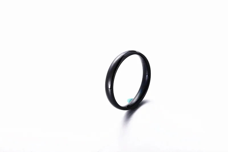6mm Titanium Wedding Ring Set for Men and Women High Polished Stainless Steel Couple Jewelry Gifts