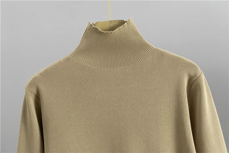 Women's Knitted Spring Three Piece Set with Casual Pullover Sweater, Stripe Shawl, and Wide Leg Pants Outfit