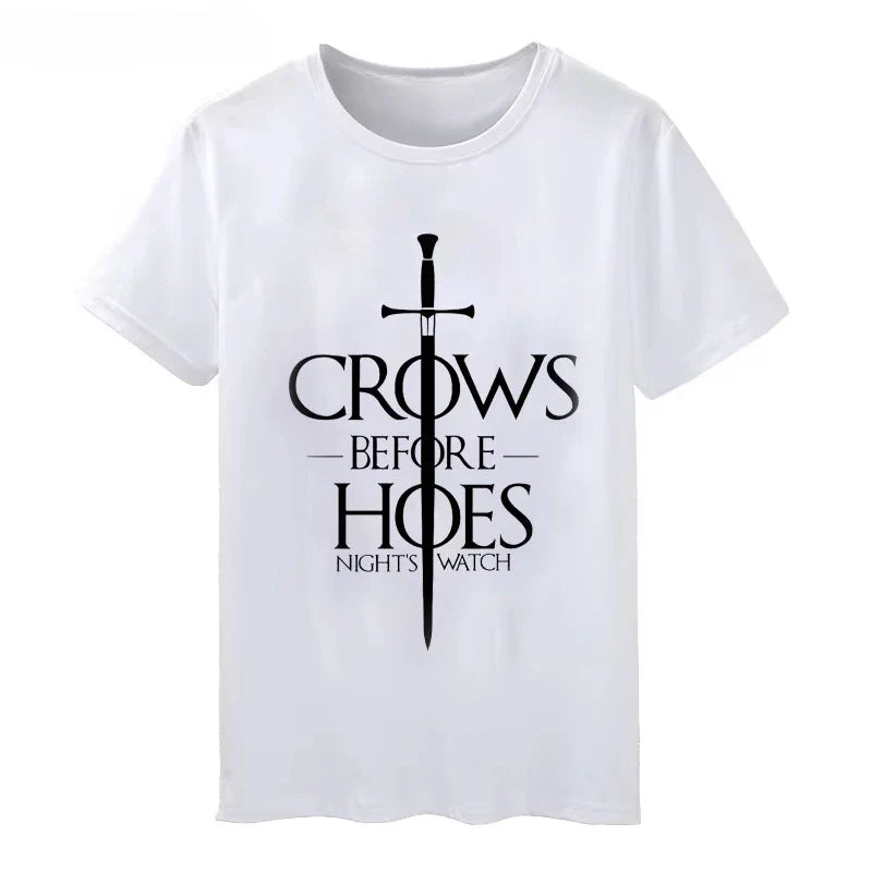 Game of Thrones Winter Is Coming T-Shirt Short-Sleeved Streetwear Tee for Men and Women