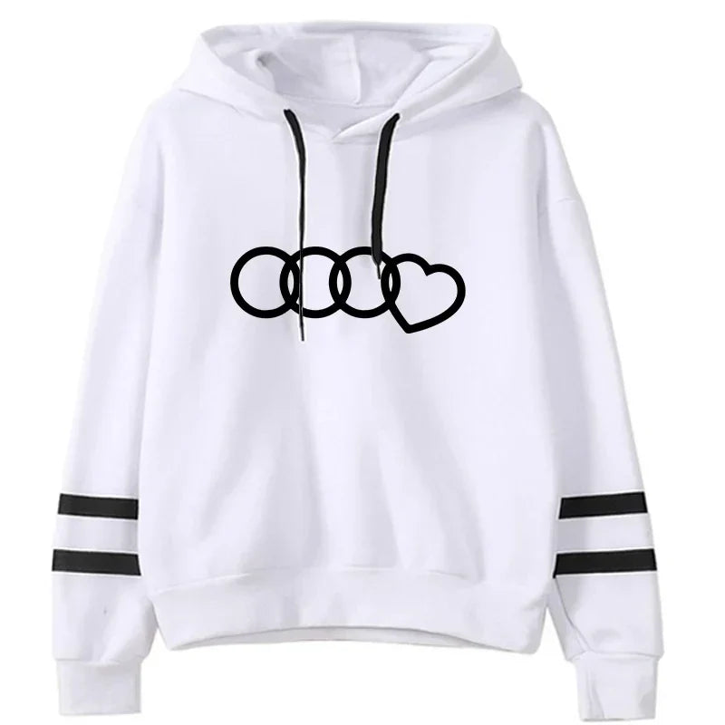 Casual Women's Sweatshirts with Hoodies and Jogging Tracksuit Sports Suit for Outdoor Activities