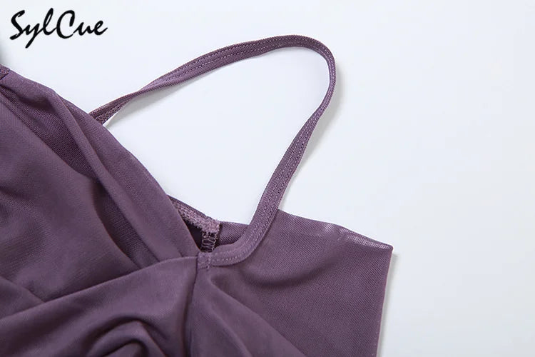 Elegant Long Sleeve Party Dress For Women Solid Color