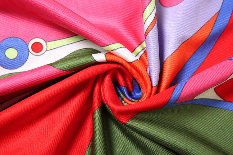 Colorful Print Backless Bodycon Dress Sleeveless Summer