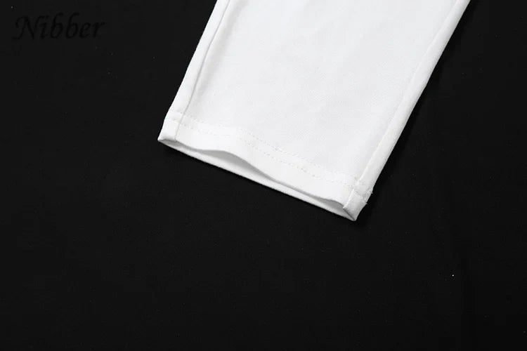 Elegant Two-Piece Women's Tracksuit Set with Skew Collar Ribbon Tank Top and Stretch Skinny Leggings Casual Matching Outfit