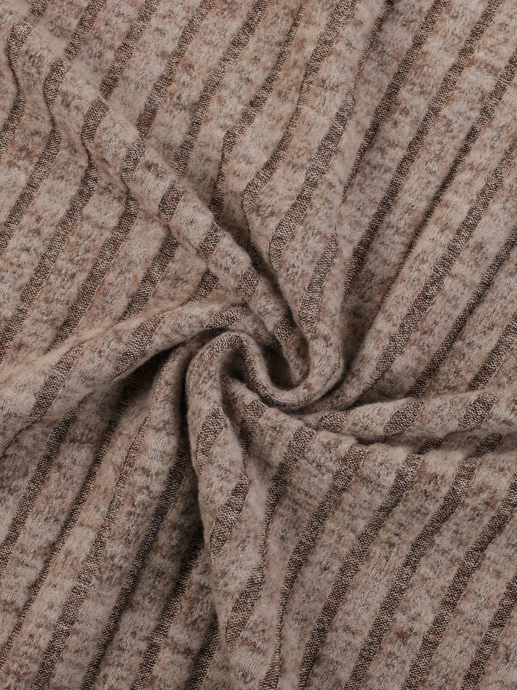 Autumn Winter Loose Casual V Neck Striped Knitted Two-Piece Set with Long Sleeve Top and Straight Tube Pants