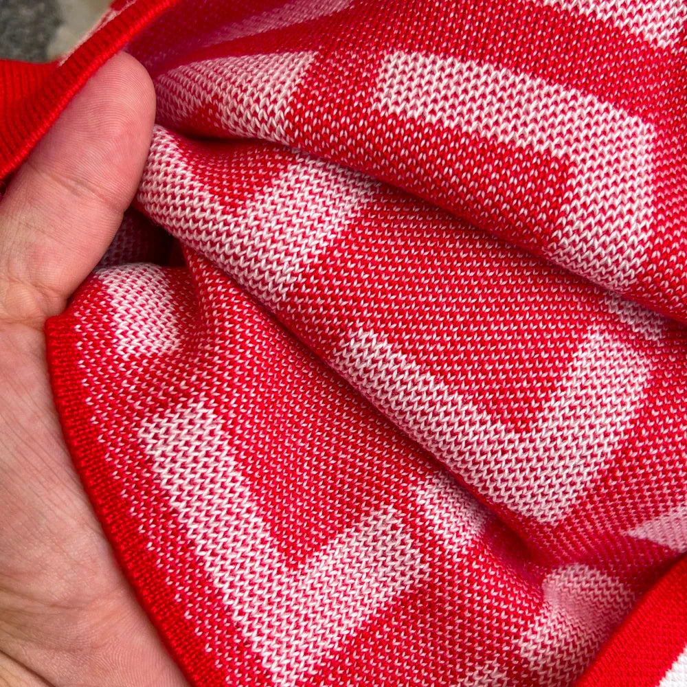 Geometric Knitted Bodycon Dress for Autumn Winter Women