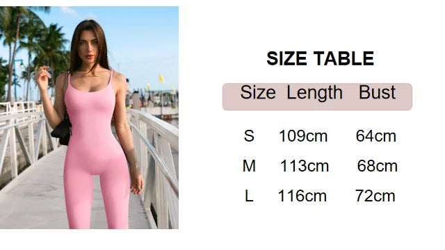 Solid Color Slim-Fit Seamless Hip Lifting Bodysuit Yoga Jumpsuit Set for Women