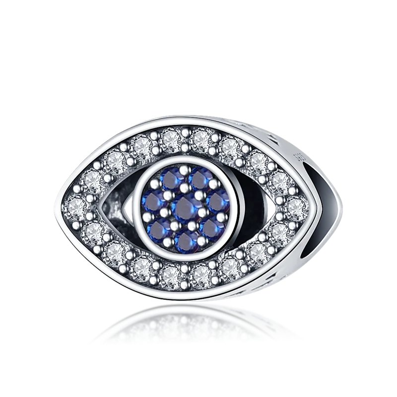 925 Silver Devil's Eye Charms Beads for Women DIY Jewelry Making