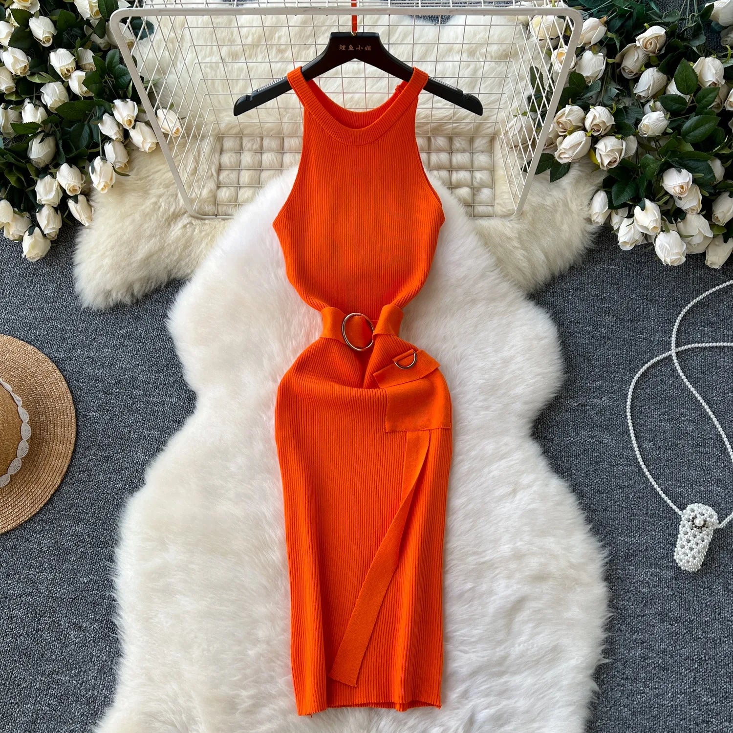 Bodycon Dress Knit Summer Fashion For Women Slim Fit