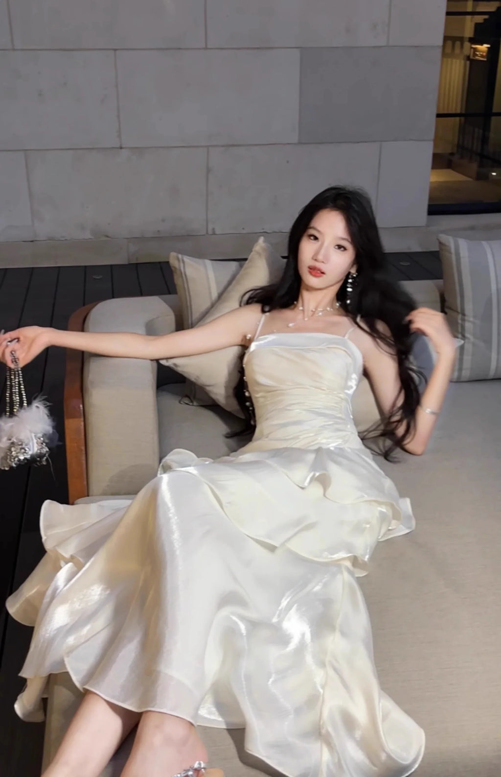 Elegant Spaghetti Strap Long Dress For Women Prom Gown