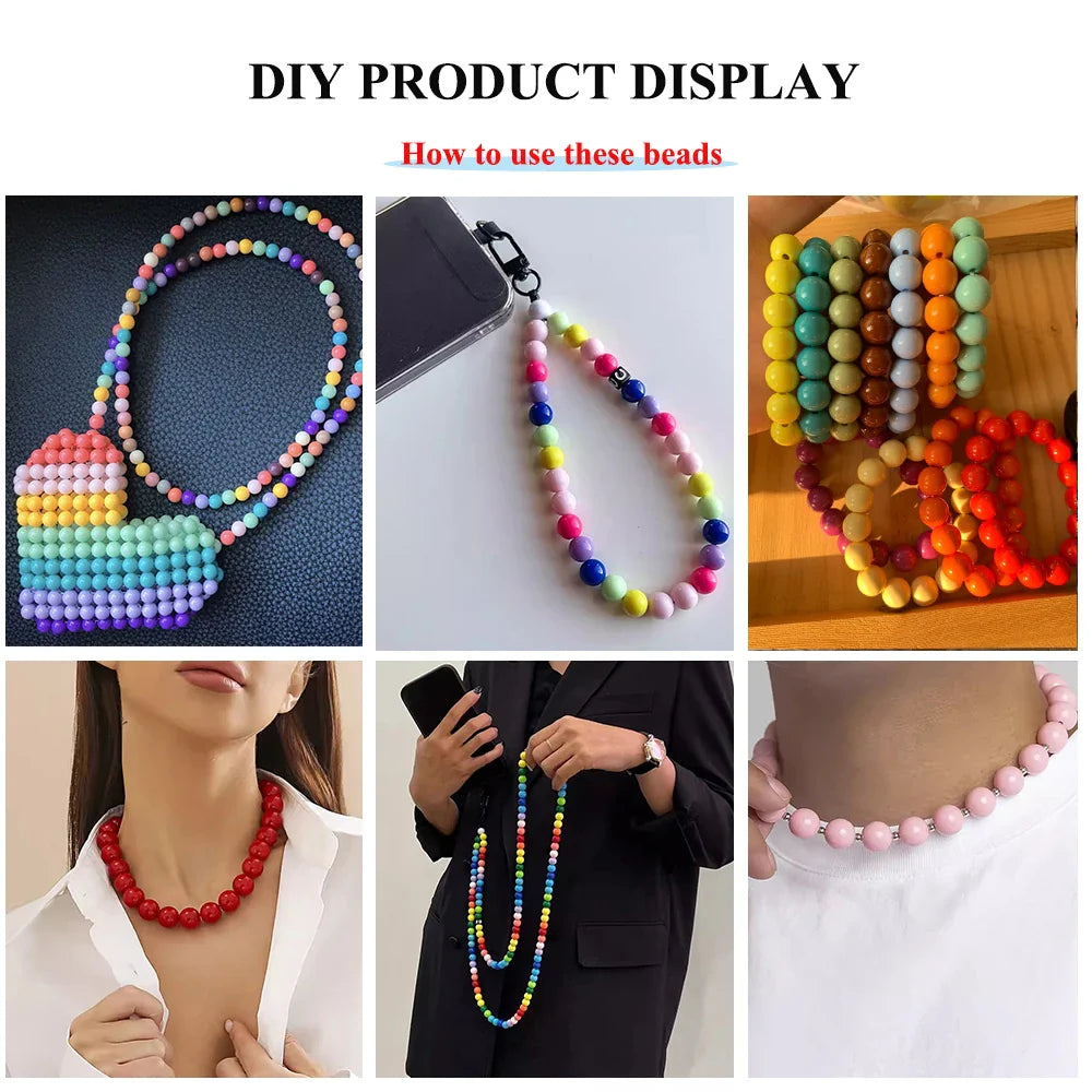 Red Coral Stone Beads 6mm 8mm 10mm Round Loose Spacer Beads for Jewelry Making DIY Necklaces Bracelets Charms