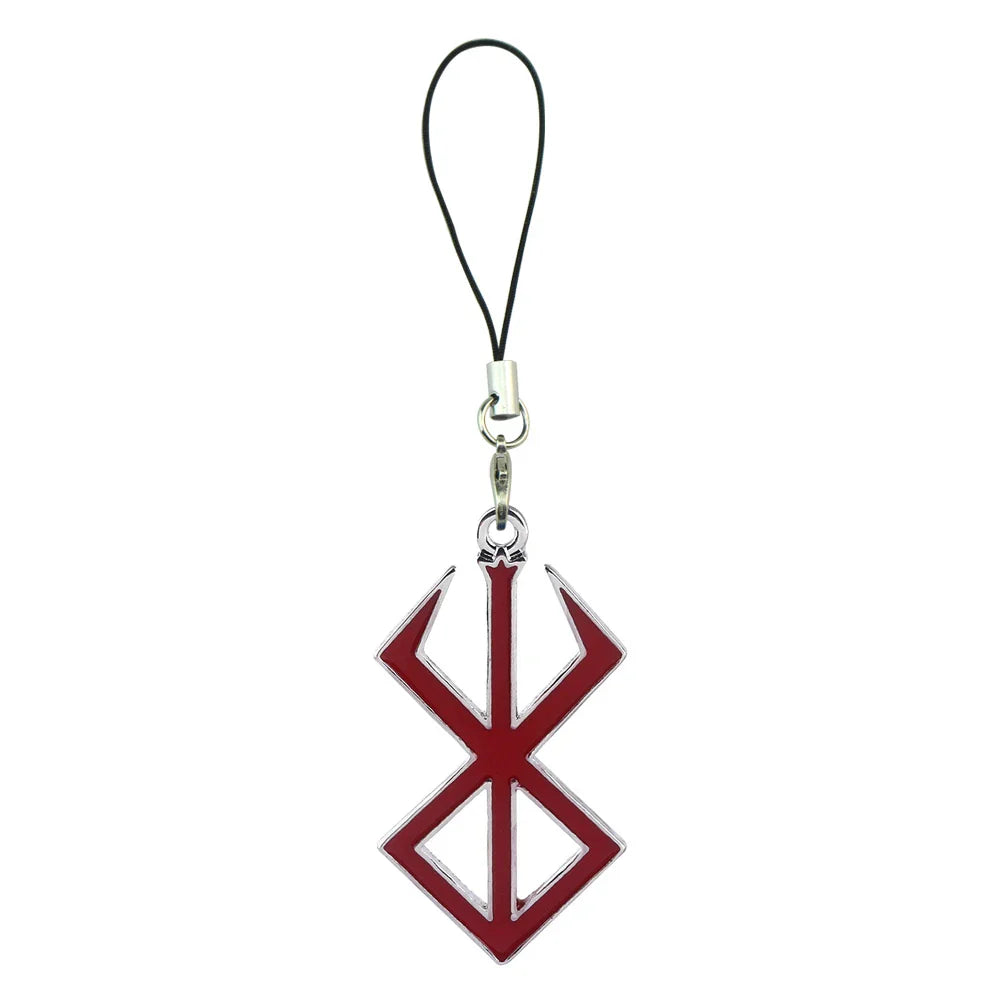Norse Viking Symbol Pendant Necklace for Men, Hip Hop Jewelry Inspired by Berserk Mythology