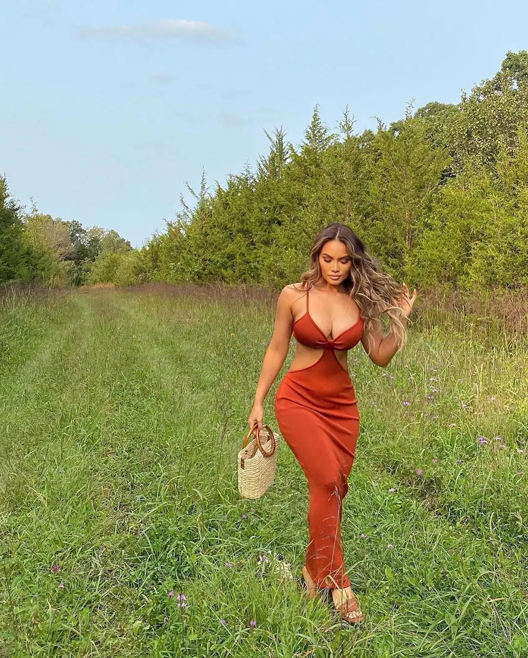 Elegant Sleeveless Backless Spaghetti Strap Party Dress