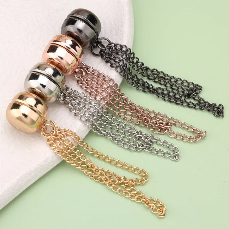 Exquisite Chain Magnetic Buckle Clip for Clothing Accessories and Scarves