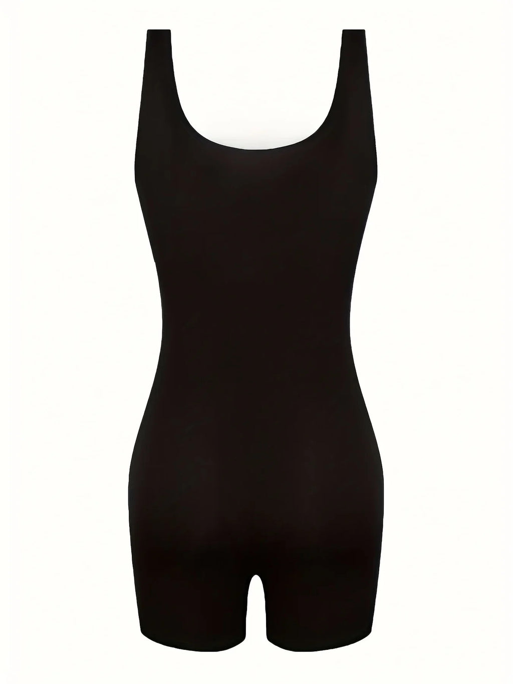 Sleeveless Backless Wireless Solid Color Tight Fit Jumpsuit for Yoga Exercise and Casual Wear
