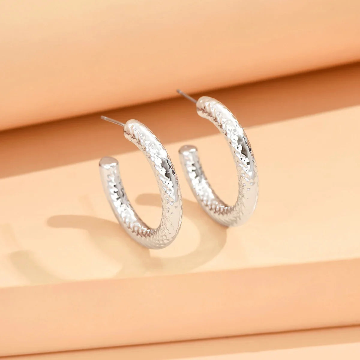 Geometric Irregular Metallic Color Earrings for Women Minimalist Trendy Jewelry Gift