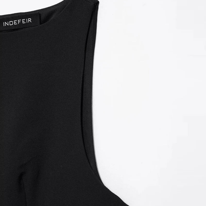 Black Feathered Bodycon Dress For Women Sleeveless Mini