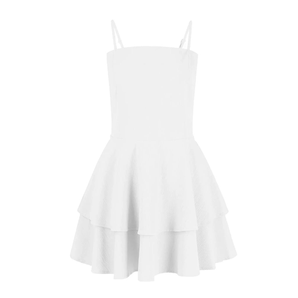 Backless Party Dress With Suspender Cake Skirt For Women