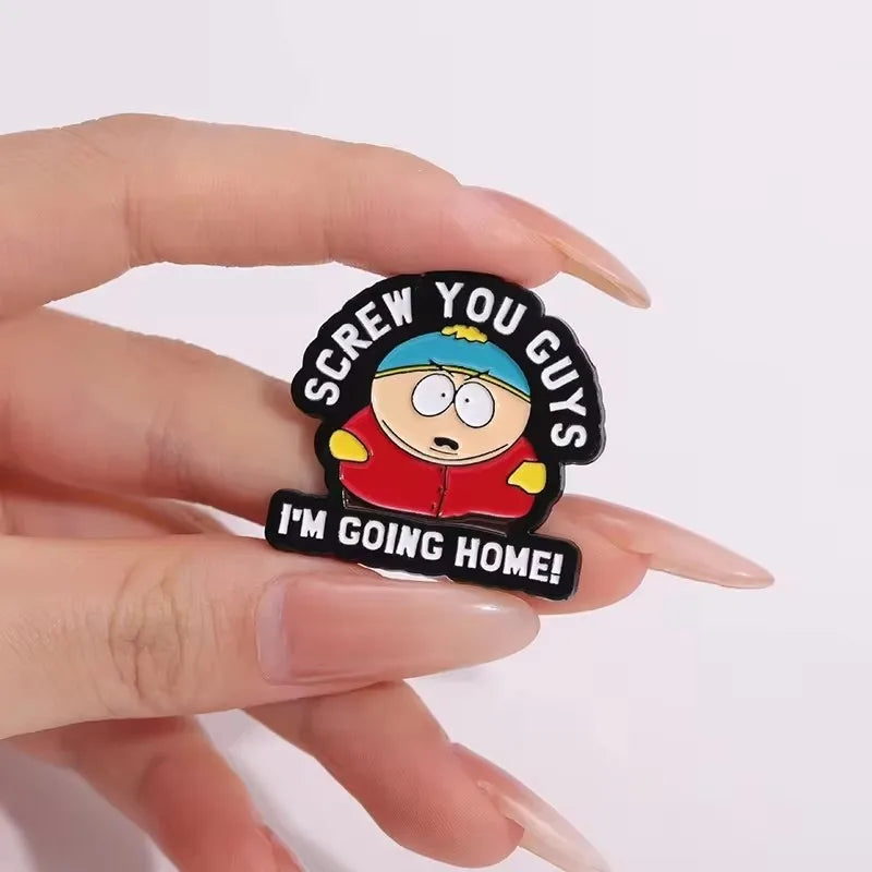 Custom Cartoon Character Enamel Pins Cute Metal Brooches Funny Jewelry Gift for Kids and Friends