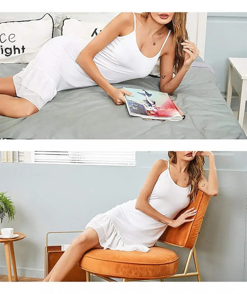 Blue Lace Mini Dress For Women Summer Camisole Slip Dress