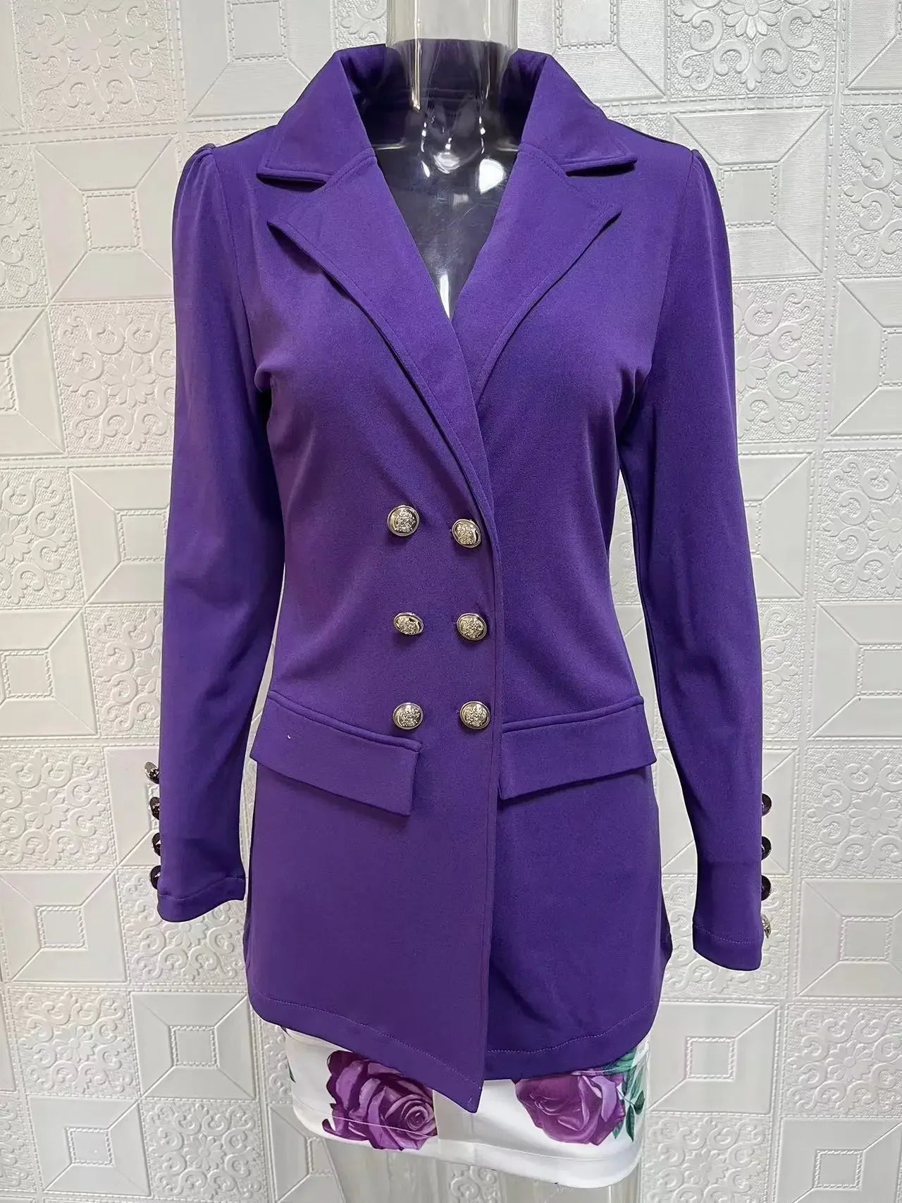 Elegant Plaid Two-Piece Mini Dress Set for Women Casual Chic Skirt and Jacket Outfit Spring Autumn Fashion