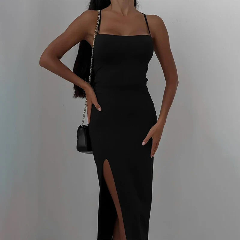 Summer Sleeveless Backless Bandage Bodycon Dress For Women