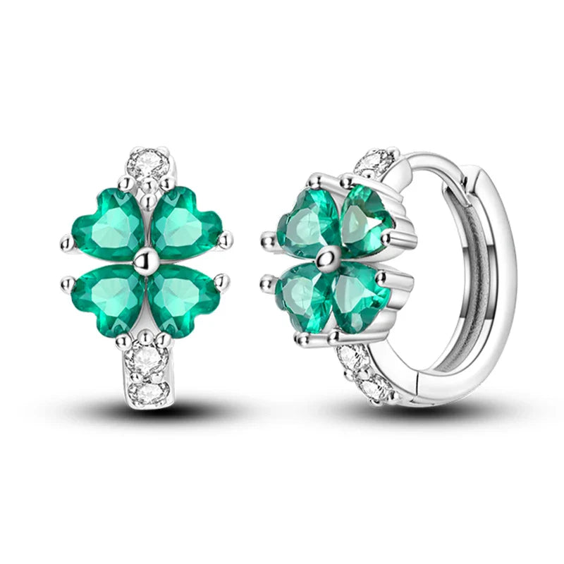 Colorful Butterfly Bee Ladybug Rainbow Flower Earrings in 925 Sterling Silver for Women Fashion Jewelry Gifts