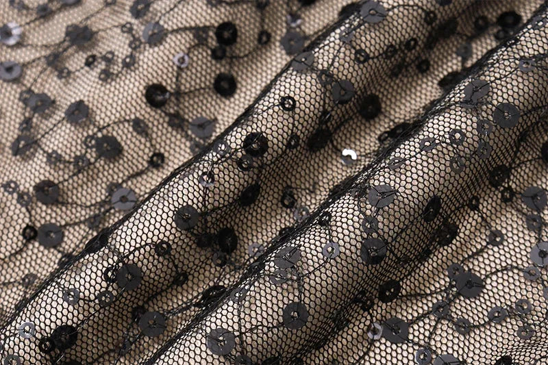 Sexy Strapless Sequin Bandage Bodycon Mini Dress Ruched