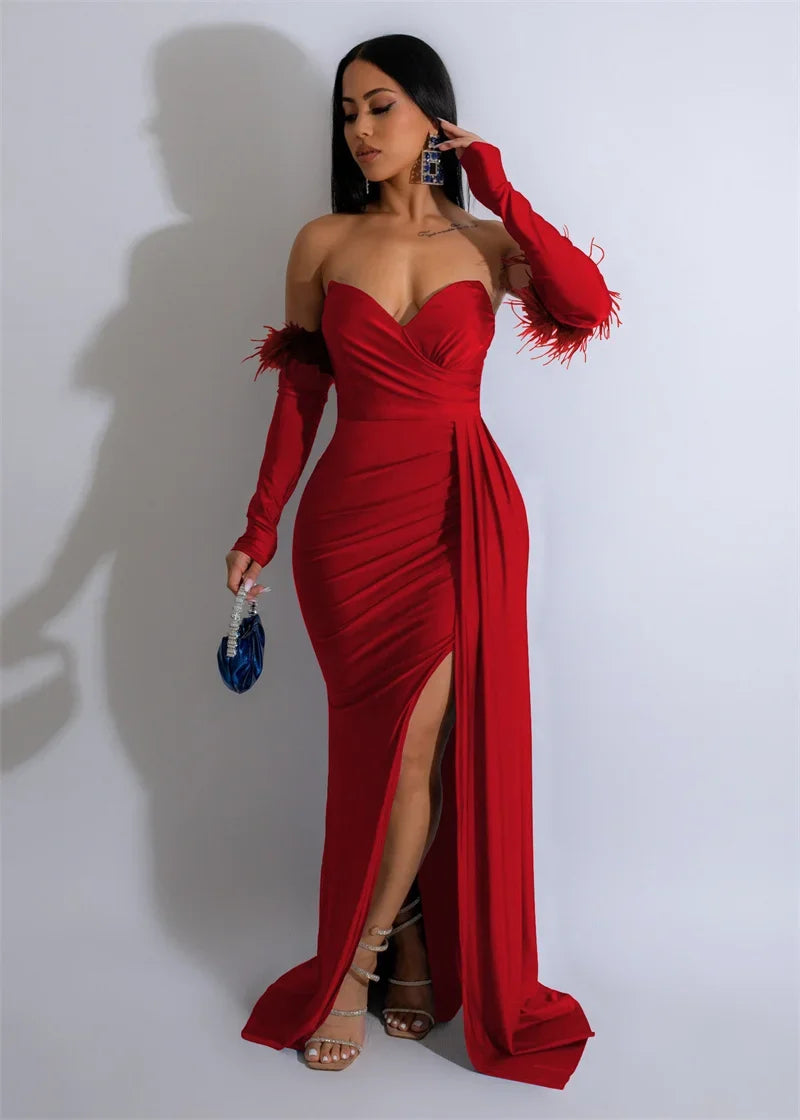 Off Shoulder Mermaid Evening Dress For Formal Party Guest